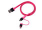 2 no micro do cabo de USB do telefone de 1 células ao cabo do carregador do telefone de USB de 8 conectores de Pin fornecedor